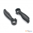 Рога на руль MD-HF21 90mm black, анатомические, алюминий, черные