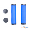 Грипсы Velo VLG-985 1AD3  FOAM, с фиксаторами, цвет синий, длина 129мм,