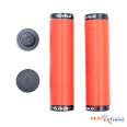 Грипсы Velo VLG-985 1AD3  FOAM, с фиксаторами, цвет красный, длина 129мм,